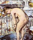 Edouard Manet Famous Paintings - Woman in a Tub